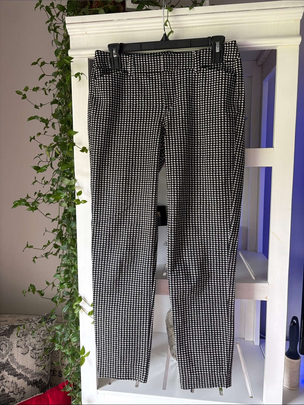 Black & White Houndstooth Chinos